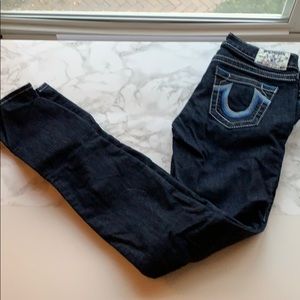 True religion dark skinny jeans